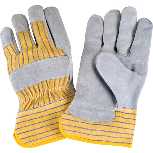 Premium Rugged Fitters Gloves, Large, Split Cowhide Palm, Cotton Inner Lining Par Equipment