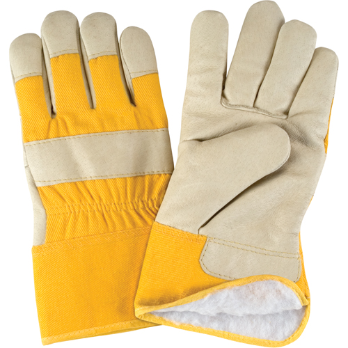 Gants d'ajusteur doubl&eacute;s pour l'hiver, Grand, Paume en Cuir fleur de porc, Doublure en Boa Par Equipment
