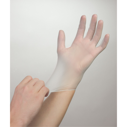 Gants jetables, Petit, Vinyle, 4 mils, Sans poudre, Blanc Par Equipment