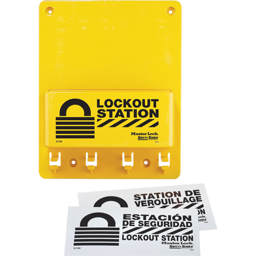 Compact Lockout Station, None Padlocks, 4 Padlock Capacity, Padlocks Not Included Par Equipment