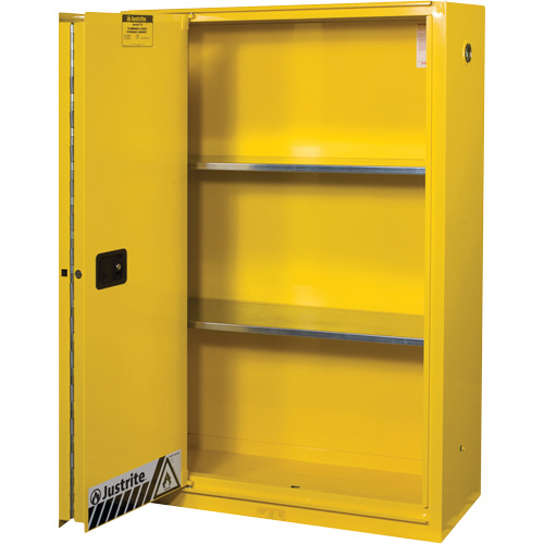 Sure-Grip&reg; Ex Flammable Storage Cabinets, 45 gal., 1 Door, 43" W x 65" H x 18" D Par Equipment