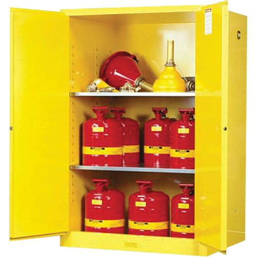 Armoires Sure-Grip EX pour produits inflammables, 90 gal., 2 Porte(s), 43" La x 65" h x 34" p Par Equipment