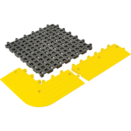 Tapis Ergodeck tout usage No 564 & No 566, PVC, 1-1/2' la c, 1-1/2' lo, 7/8" &eacute;paisseur, Charbon Par Equipment
