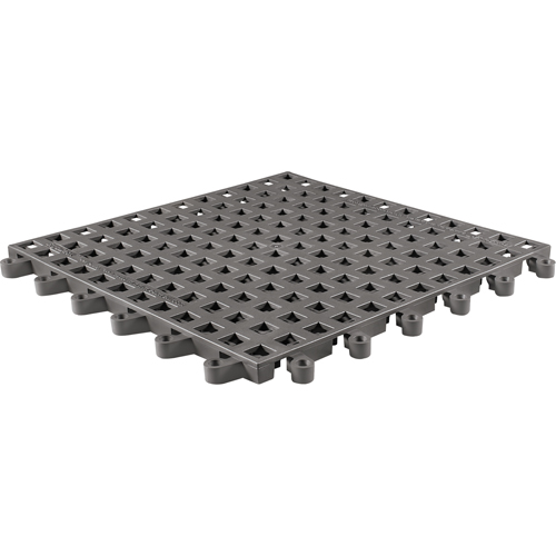 Tapis Ergodeck tout usage No 564 & No 566, PVC, 1-1/2' la c, 1-1/2' lo, 7/8" &eacute;paisseur, Charbon Par Equipment