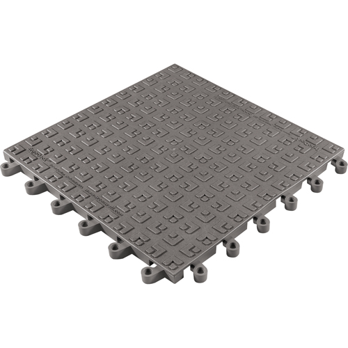 Tapis ErgoDeck Soft No 566, PVC, 1-1/2' la c, 1-1/2' lo, 7/8" &eacute;paisseur, Charbon Par Equipment