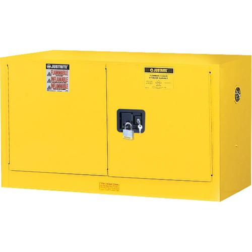 Armoire de s&eacute;curit&eacute; murale pour produits inflammables EX Sure-Grip , 17 gal., 2 Porte(s), 43" La x 24" h x 18" p Par Equipment