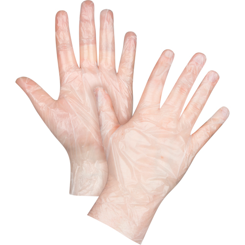 Economy Disposable Gloves, Small, Polyethylene, 1-mil, Powder-Free, Clear Par Equipment