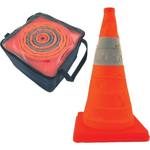 Balises repliables Pack & Pop, 28" h, Orange Par Equipment