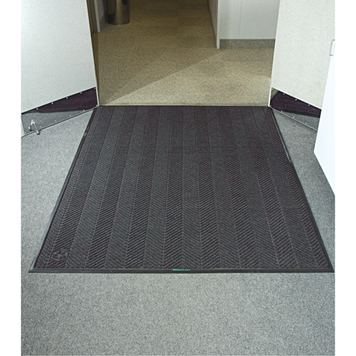Waterhog&reg; Eco Elite Matting, Wiper/Scraper, 6' x 8' x 3/8", Grey Ash Par Equipment