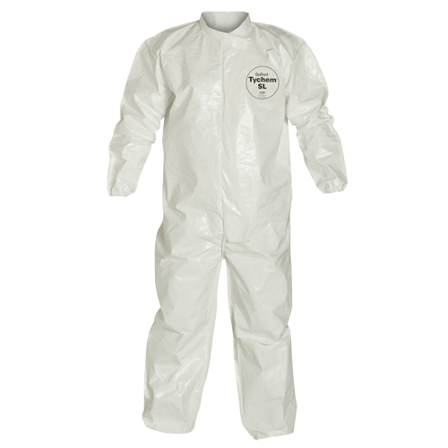 Tychem&reg; 4000 Coveralls, Medium, White Par Equipment