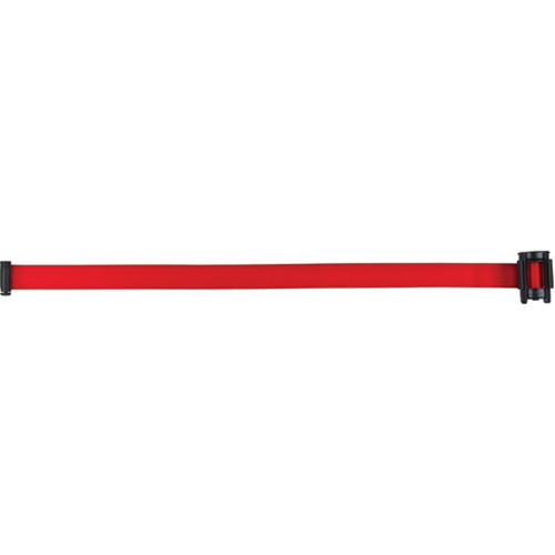 Cartouche de ruban pour assembler votre propre barri&egrave;re de contr&ocirc;le des foules, Vierge, 7', Ruban Rouge Par Equipment