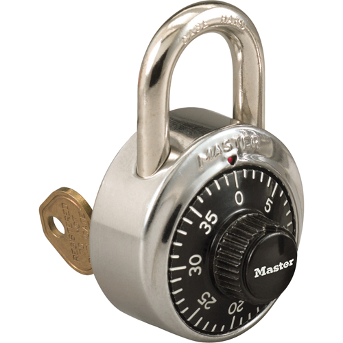 Padlock, Combination, Hardened Steel, 1-7/8" Width Par Equipment