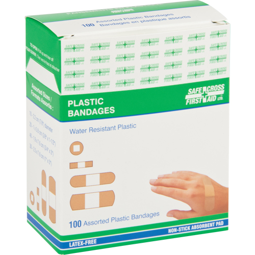 Bandages, Assorted, Plastic, Sterile Par Equipment