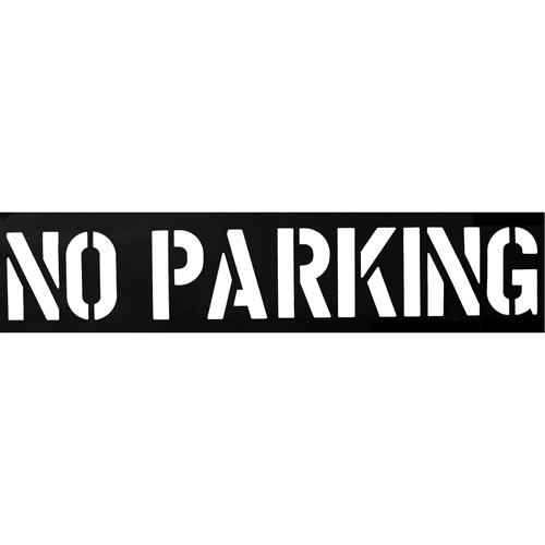 Parking Lot Stencils, English, 12" Par Equipment