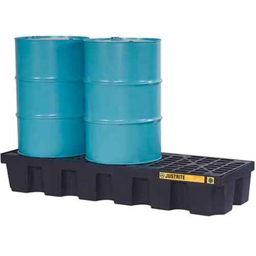 Palettes pour contr&ocirc;le des d&eacute;versements EcoPolyBlend sans drain, Capacit&eacute; de d&eacute;versement 75 gal. US, 73" x 25" x 11,6" Par Equipment