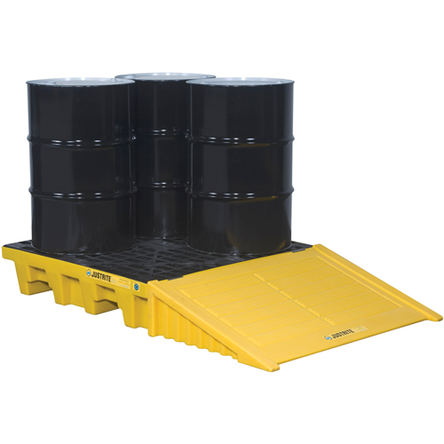 EcoPolyBlend Spill Control Pallets - Without Drain, 73 US gal. Spill Capacity, 49" x 49" x 10.2" Par Equipment