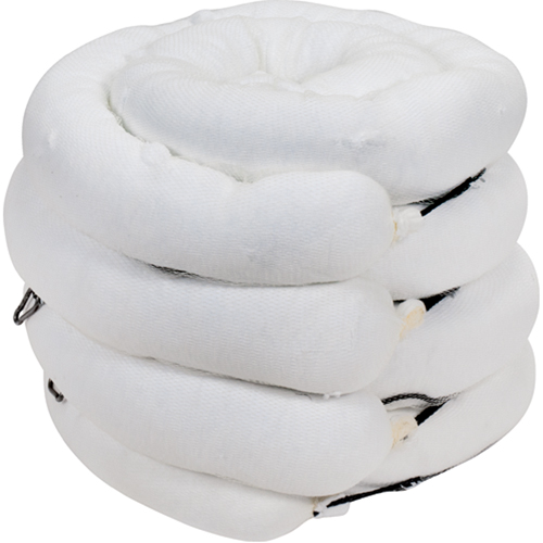 Premium Sorbent Boom, Oil Only, 10' L x 5" W, 35 Gal. Absorbancy, 4 /Pack Par Equipment