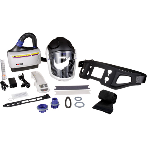 Trousse industrielle lourde pour APR motoris&eacute; TR-600 de Versaflo, Capuchon & visi&egrave;re, Pile Lithium-ion Par Equipment