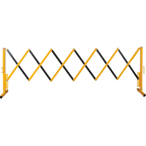 Barri&egrave;re extensible, 37" h x 11' lo, Noir/Jaune Par Equipment