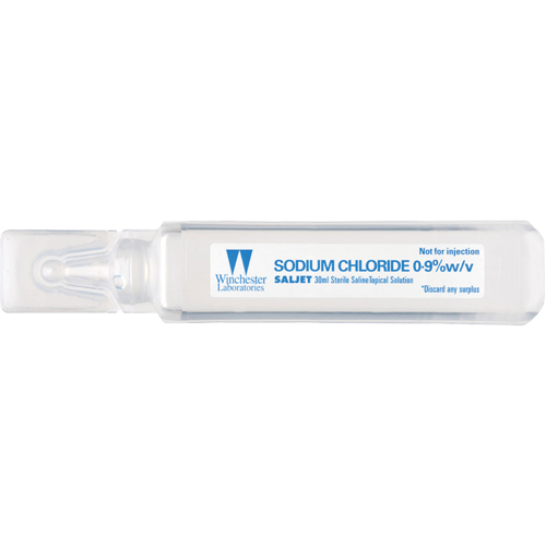 Saljet Single Dose Saline Solution, 1.01 oz. Par Equipment