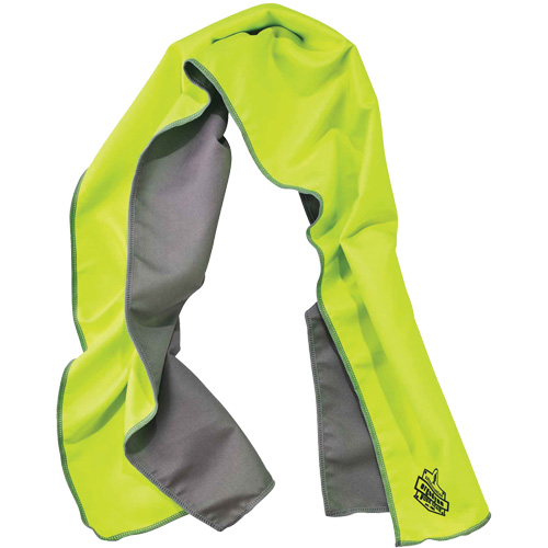 Chill-Its&reg; 6602MF Microfiber Cooling Towel, Hi-Vis Lime Par Equipment