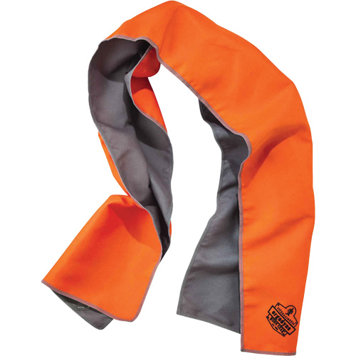 Serviette de refroidissement en microfibre Chill-Its 6602MF, Orange haute visibilit&eacute; Par Equipment