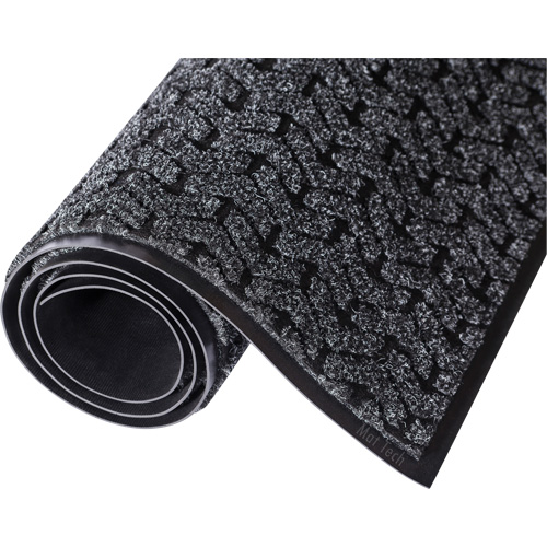 Tapis de couloir Tire-Track, Essuie-pieds/grattoir, 4' x 6' x 3/8", Charbon Par Equipment