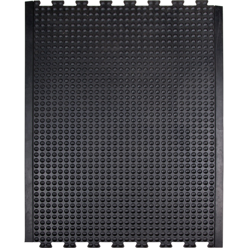 Tapis antifatigue en d&ocirc;me, &agrave; bulles, 3' x 4' x 1/2", Noir, Caoutchouc Par Equipment