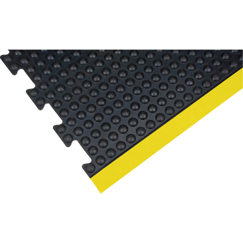 Tapis antifatigue en d&ocirc;me, &agrave; bulles, 3' x 4' x 1/2", Noir, Caoutchouc Par Equipment