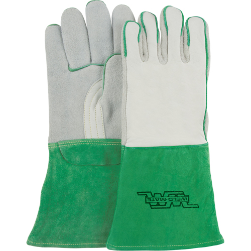 Heavy-Duty Welding Gloves, Split Cowhide, Size Medium Par Equipment