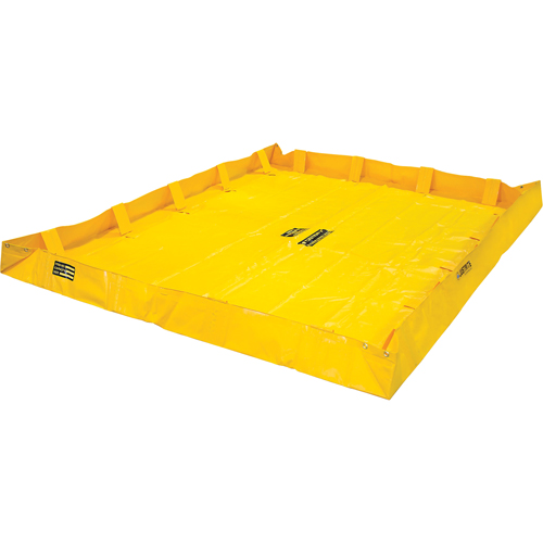 QuickBerm&reg; Lite Containment Berm, 318 US gal. Capacity, 8' W x 8' L x 8" H, Snap-Up Bracket Par Equipment