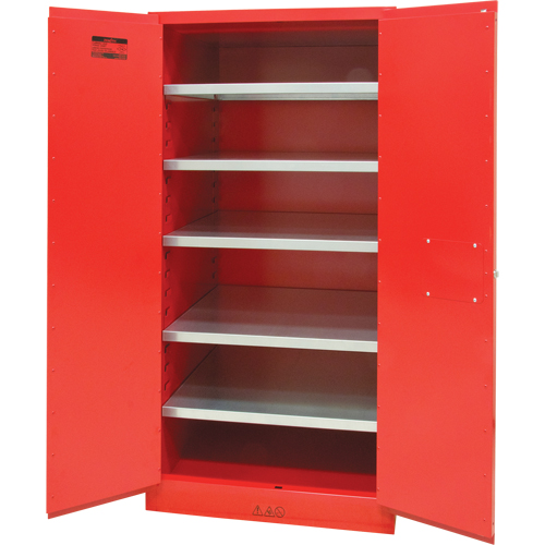 Armoire pour peintures et encres, 96 gal., 5 tablettes Par Equipment