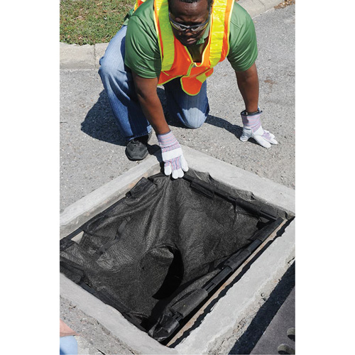Square Ultra-Drain Guard&reg; Catch Basin Insert with Overflow Port, Oil & Sediment, 16" - 28" L x 20" - 36" W Par Equipment