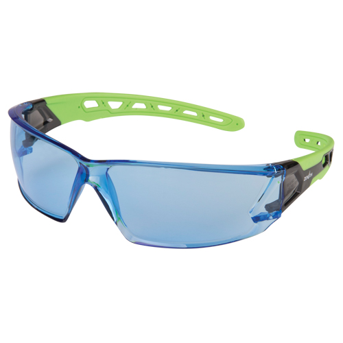 Z2500 Series Safety Glasses, Blue Lens, Anti-Scratch, ANSI Z87+/Meets/Exceeds CSA Z94.3 Par Equipment