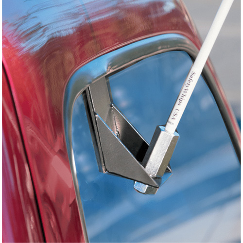 Tiges de s&eacute;curit&eacute; pour travaux l&eacute;gers Safety Whip, Fixation Fen&ecirc;tre, Hauteur 5', Orange Par Equipment