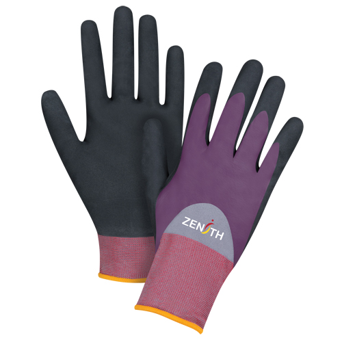 ZX-2 Premium Coated Gloves, 7/Small, Nitrile/Foam Nitrile Coating, 18 Gauge, Nylon Shell Par Equipment