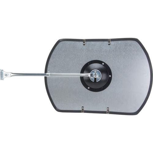 Roundtangular Convex Mirror with Telescopic Arm, 12" H x 18" W, Indoor/Outdoor Par Equipment