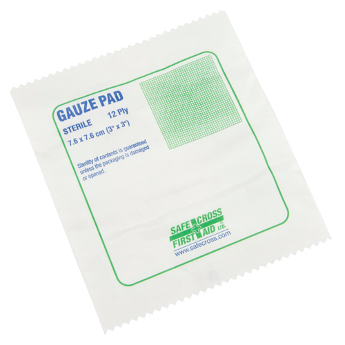 Gauze , Pad, 3" L x 3" W, Sterile, Medical Device Class 1 Par Equipment