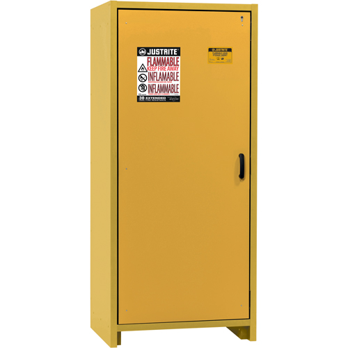Armoire d'entreposage 30 minutes s&eacute;curitaire et conforme &agrave; la norme EN, 30 gal., 1 Porte(s), 34,02" La x 76,65" h x 24,21" p Par Equipment