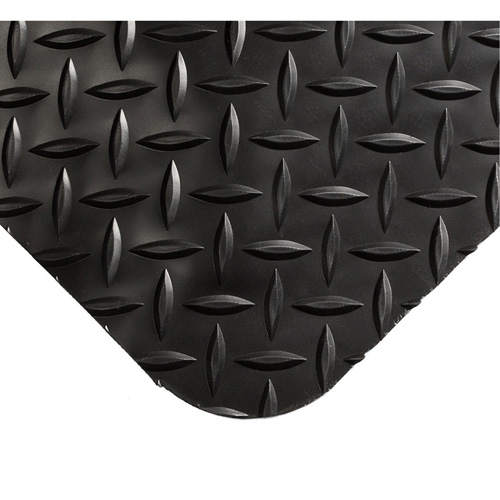 Smart Mats No.497, Diamond, 4' x 10' x 1", Black, PVC/Urethane Par Equipment
