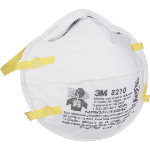8210 Particulate Respirators, N95, NIOSH Certified Par Equipment