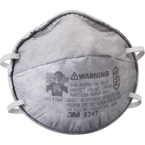 Respirateurs contre les particules 8247, R95, Certifi&eacute; NIOSH Par Equipment