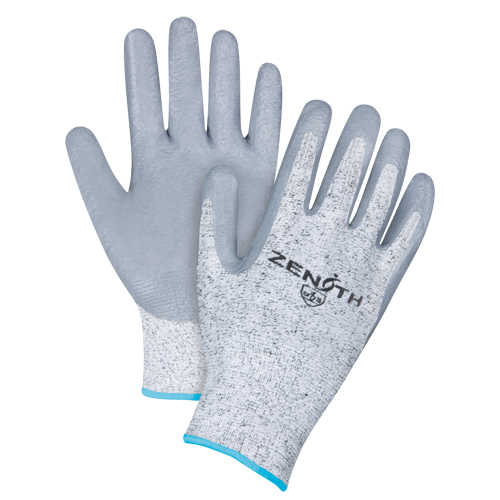 Gants &eacute;lastiques sans coutures r&eacute;sistants &agrave; la coupe, Taille T-Grand/10, Calibre 13, Rev&ecirc;tement Nitrile, Enveloppe en PEHP, ANSI/ISEA 105 niveau 2/EN 388 niveau 3 Par Equipment