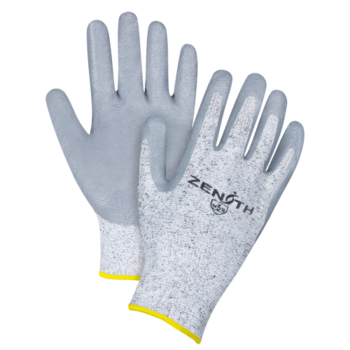 Gants &eacute;lastiques sans coutures r&eacute;sistants &agrave; la coupe, Taille 2T-Grand/11, Calibre 13, Rev&ecirc;tement Nitrile, Enveloppe en PEHP, ANSI/ISEA 105 niveau 2/EN 388 niveau 3 Par Equipment
