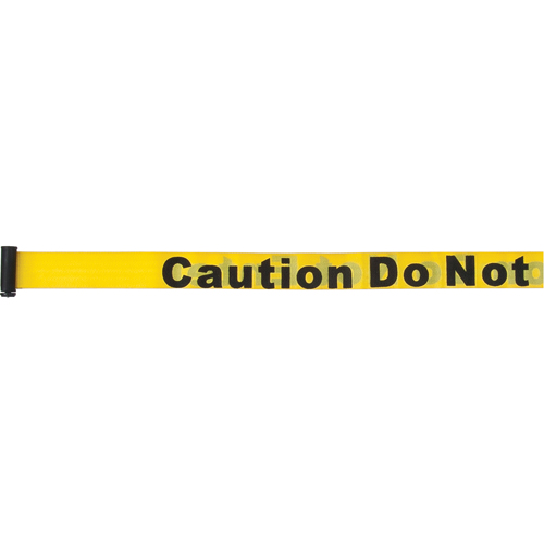 Tape Cassettes for Build-Your-Own Crowd Control Barriers, Caution Do Not Enter, 7', Yellow Tape Par Equipment