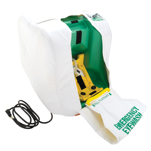 Heated Portable Eyewash Station, Gravity-Fed, 16 gal. Capacity, Meets ANSI Z358.1 Par Equipment