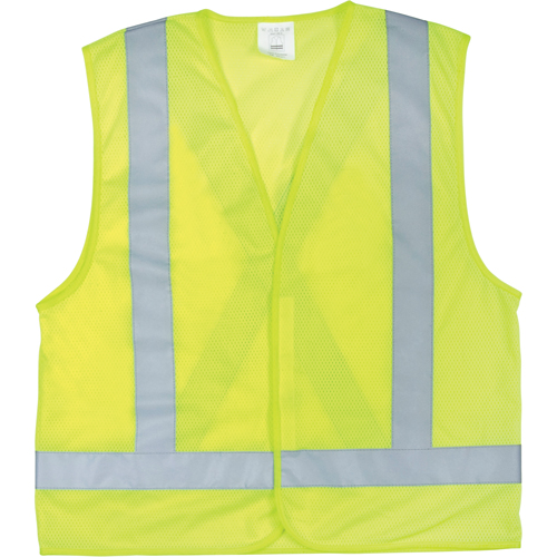 Veste de s&eacute;curit&eacute; pour la circulation, Jaune lime haute visibilit&eacute;, Grand, Polyester Par Equipment