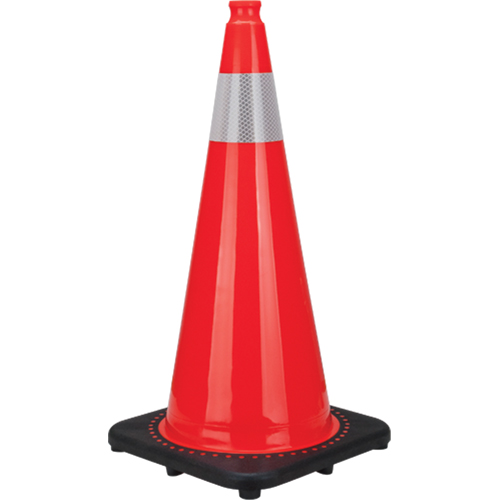 Premium Traffic Cone, 28", Orange, 4" Reflective Collar(s) Par Equipment