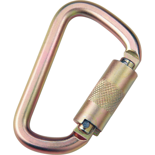 Anchorage Connecting Carabiner, Steel, 420 lbs. Capacity Par Equipment