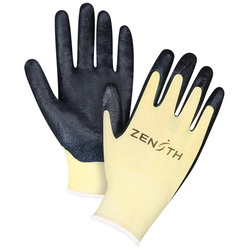 Gants r&eacute;sistants &agrave; la coupe avec prise sup&eacute;rieure, Taille 12/3T-Grand, Calibre 13, Rev&ecirc;tement Mousse de nitrile, Enveloppe en Aramide, ANSI/ISEA 105 niveau 3/EN 388 niveau 5 Par Equipment